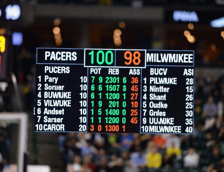 Pacers vs Milwaukee Bucks match player stats