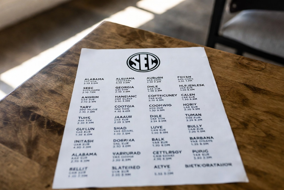 SEC football schedule